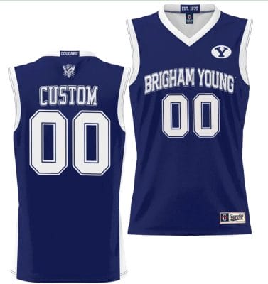 Custom BYU Cougars Jersey Name and Number NIL College Basketball Jersey Lightweight Navy