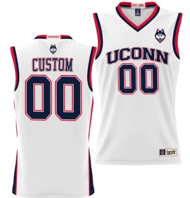 Custom UConn Huskies Jersey Name and Number NIL College Basketball Lightweight White 8 Custom UConn Huskies Jersey Name and Number NIL College Basketball Lightweight White