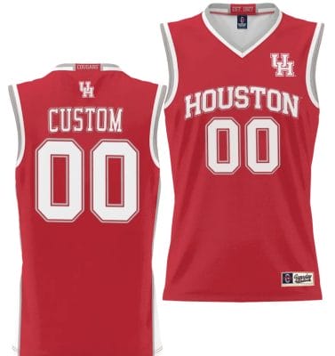 Custom Houston Cougars Jersey Name and Number NIL College Basketball Lightweight Red 6 Custom Houston Cougars Jersey Name and Number NIL College Basketball Lightweight Red