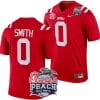 Custom Ole Miss Rebels Jersey Name and Number Peach Bowl Patch 2024 College Football Playoff Red