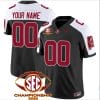 Custom Alabama Crimson Jersey Name and Number SEC Championship 2023 Patch Basic Black Alternate