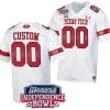Custom Texas Tech Red Raiders Jersey Name and Number Independence Bowl Patch Football 2023 White 5 Custom Texas Tech Red Raiders Jersey Name and Number Independence Bowl Patch Football 2023 White
