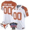 Custom Texas Longhorns Jersey Name and Number Sugar Bowl Patch Football Inverted 5 Custom Texas Longhorns Jersey Name and Number Sugar Bowl Patch Football Inverted