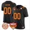 Custom Tennessee Vols Jersey Name and Number Football Cheez It Citrus Bowl Patch Black