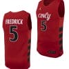 CJ Fredrick Jersey #5 Cincinnati Bearcats College Basketball Replica 2023-24 Red