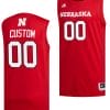 Custom Nebraska Cornhuskers Jersey Name and Number Basketball Swingman 2023-24 Red
