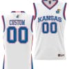 Custom Kansas Jayhawks Jersey Name and Number NIL College Basketball Lightweight White 5 Custom Kansas Jayhawks Jersey Name and Number NIL College Basketball Lightweight White