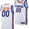 Custom Florida Gators Jersey Name and Number Limited College Basketball 2023-24 Home White