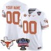Custom Texas Longhorns Jersey Name and Number Sugar Bowl Patch Football White 5 Custom Texas Longhorns Jersey Name and Number Sugar Bowl Patch Football White