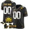 Custom Michigan Wolverines Jersey Name and Number 2023 Big Ten Champions Patch Black Limited
