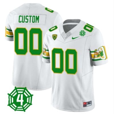 Custom Oregon Ducks Jersey Name and Number Honor Spencer Webb Patch Football White 8 Custom Oregon Ducks Jersey Name and Number Honor Spencer Webb Patch Football White