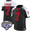 CJ Stroud Jersey #7 Ohio State Buckeyes Cotton Bowl Patch Vapor Football Black Alternate 4 CJ Stroud Jersey #7 Ohio State Buckeyes Cotton Bowl Patch Vapor Football Black Alternate