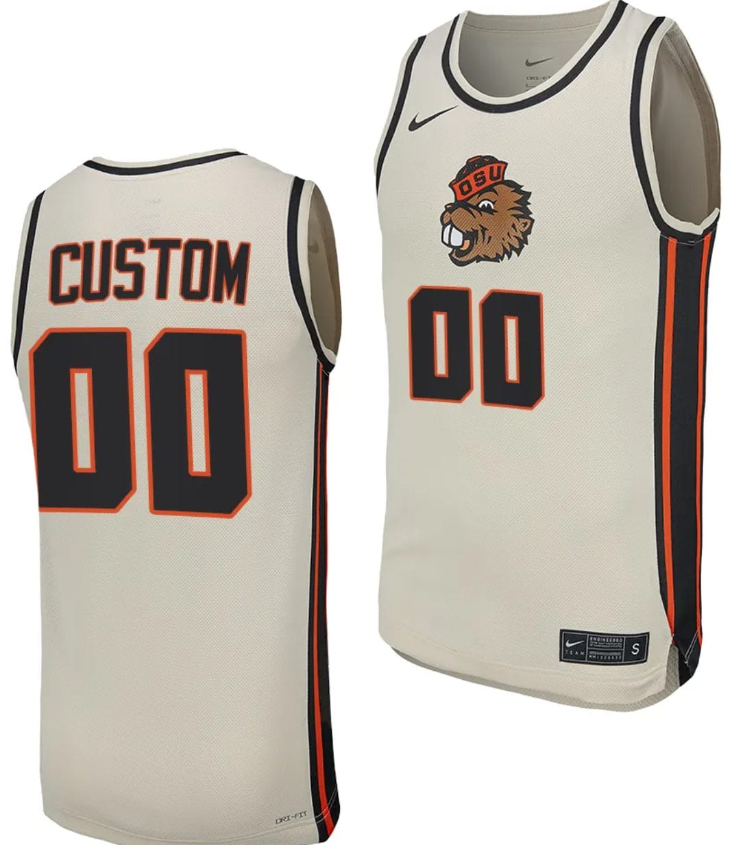Custom Oregon State Jersey Name and Number College Basketball Replica uniform White 1 Custom Oregon State Jersey Name and Number College Basketball Replica uniform White