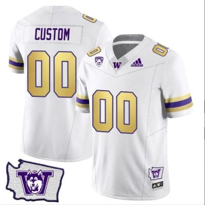 Custom Washington Huskies Jersey Name and Number Washington Map Patch Football Husky Royalty 8 Custom Washington Huskies Jersey Name and Number Washington Map Patch Football Husky Royalty