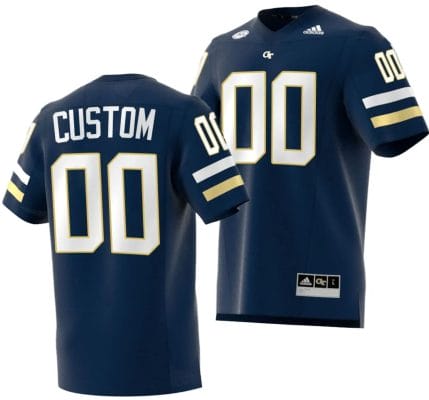 Custom Georgia Tech Yellow Jackets Jersey Name and Number 2023 Premier Football Uniform Navy
