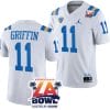 Chase Griffin Jersey #11 UCLA Bruins 2023 LA Bowl College Football White