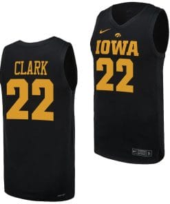 Caitlin Clark Jersey #22 Iowa Hawkeyes Basketball uniform 2023-24 Black