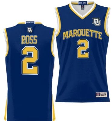 Chase Ross Jersey #2 Marquette Golden Eagles NIL Basketball Lightweight Navy 8 Chase Ross Jersey #2 Marquette Golden Eagles NIL Basketball Lightweight Navy