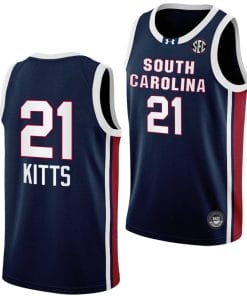 Chloe Kitts Jersey #21 South Carolina Gamecocks College Basketball Away Black