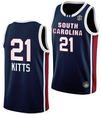 Chloe Kitts Jersey #21 South Carolina Gamecocks College Basketball Away Black