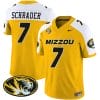 Cody Schrader Jersey #7 Missouri Tigers Vapor Limited College Football Stitched Gold Alternate