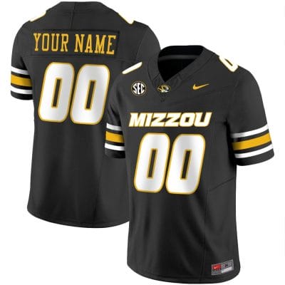 Custom Missouri Tigers Jersey Name and Number Vapor Limited College Football Stitched Black