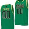 Custom Notre Dame Jersey Name and Number Basketball uniform Green 5 Custom Notre Dame Jersey Name and Number Basketball uniform Green