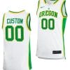 Custom Oregon Ducks Jersey Name and Number 2023-24 College Basketball uniform White 5 Custom Oregon Ducks Jersey Name and Number 2023-24 College Basketball uniform White
