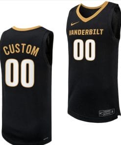 Custom Vanderbilt Commodores Jersey Replica Basketball uniform Black 2023-24