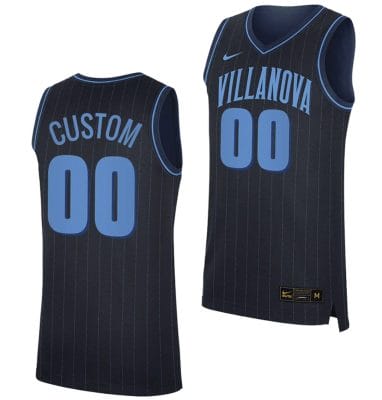 Custom Villanova Wildcats Jersey Name and Number Replica College Basketball 2023-24 Navy