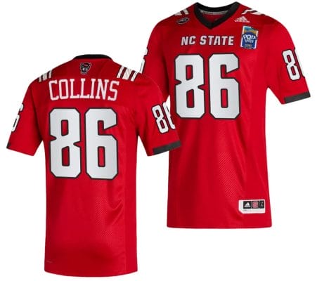 Dacari Collins Jersey #86 NC State Wolfpack 2023 Pop-Tarts Bowl Football Red