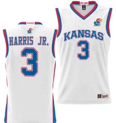 Dajuan Harris Jr Jersey #3 Kansas Jayhawks NIL College Basketball Lightweight White 6 Dajuan Harris Jr Jersey #3 Kansas Jayhawks NIL College Basketball Lightweight White
