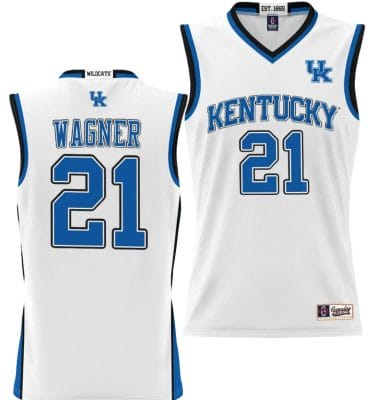 DJ Wagner Jersey #21 Kentucky Wildcats NIL College Basketball Lightweight White 6 DJ Wagner Jersey #21 Kentucky Wildcats NIL College Basketball Lightweight White