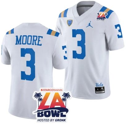 Dante Moore Jersey #3 UCLA Bruins 2023 LA Bowl College Football White 8 Dante Moore Jersey #3 UCLA Bruins 2023 LA Bowl College Football White