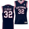 Donovan Clingan Jersey #32 UConn Huskies NIL College Basketball Lightweight Navy