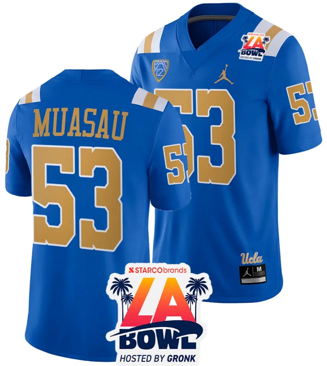 Darius Muasau Jersey #53 UCLA Bruins 2023 LA Bowl College Football Blue 1 Darius Muasau Jersey #53 UCLA Bruins 2023 LA Bowl College Football Blue