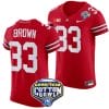 Devin Brown Jersey #33 Ohio State Buckeyes Cotton Bowl Patch 2023 Football Scarlet 4 Devin Brown Jersey #33 Ohio State Buckeyes Cotton Bowl Patch 2023 Football Scarlet