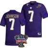 Dillon Johnson Jersey #7 Washington Huskies Allstate Sugar Bowl Patch 2024 College Football Purple 4 Dillon Johnson Jersey #7 Washington Huskies Allstate Sugar Bowl Patch 2024 College Football Purple