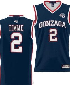 Drew Timme Jersey #2 Gonzaga Bulldogs NIL College Basketball Lightweight Black