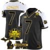 Donovan Edwards Jersey #7 Michigan Wolverines 2023 Big Ten Champions Patch Stitched Gold Alternate