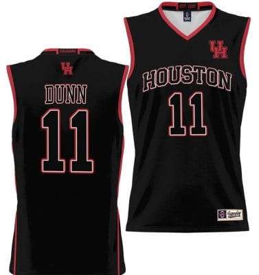 Damian Dunn Jersey #11 Houston Cougars NIL College Basketball Lightweight Black