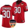 Daijun Edwards Jersey #30 Georgia Bulldogs Orange Bowl Patch 2023 College Football Red 5 Daijun Edwards Jersey #30 Georgia Bulldogs Orange Bowl Patch 2023 College Football Red