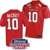 Drae McCray Jersey #10 Texas Tech Red Raiders Independence Bowl Patch Football 2023 Red