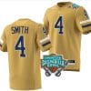 Dontae Smith Jersey #4 Georgia Tech Yellow Jackets 2023 Gasparilla Bowl Patch Football Brown