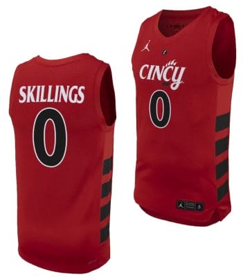 Daniel Skillings Jersey #0 Cincinnati Bearcats College Basketball Replica 2023-24 Red 8 Daniel Skillings Jersey #0 Cincinnati Bearcats College Basketball Replica 2023-24 Red