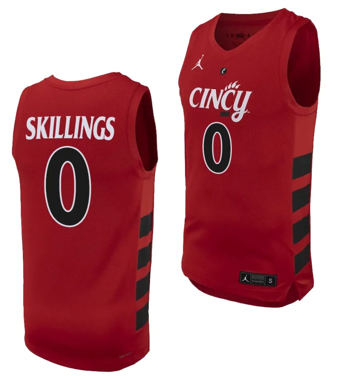 Daniel Skillings Jersey #0 Cincinnati Bearcats College Basketball Replica 2023-24 Red 1 Daniel Skillings Jersey #0 Cincinnati Bearcats College Basketball Replica 2023-24 Red