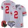 Emeka Egbuka Jersey #2 Ohio State Buckeyes Good Year Cotton Bowl Patch Football Gray