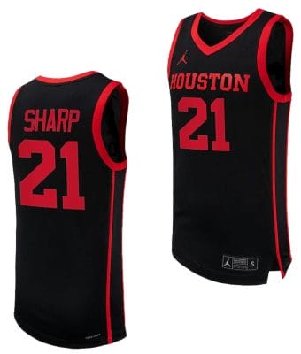 Emanuel Sharp Jersey #21 Houston Cougars Basketball Replica uniform Black