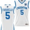 Francisco Farabello Jersey #5 Creighton Bluejays College NIL Basketball Lightweight White 5 Francisco Farabello Jersey #5 Creighton Bluejays College NIL Basketball Lightweight White
