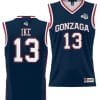 Graham Ike Jersey #13 Gonzaga Bulldogs NIL College Basketball Lightweight Black